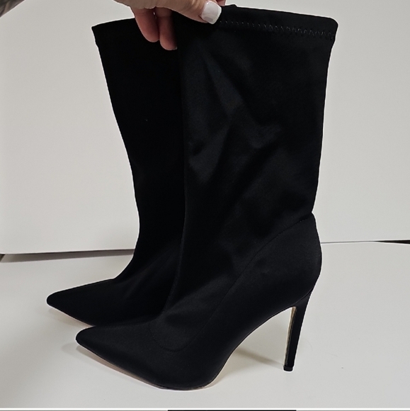 Elegant Black Women's Stiletto Boots - Picture 7 of 7